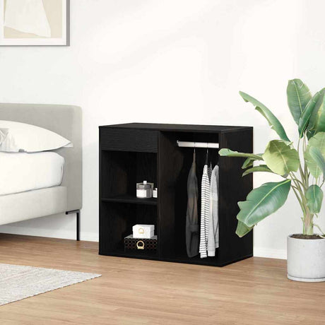 Vidaxl cosmetiek kast zwart eiken 80 x 40 x 75 cm bewerkt hout