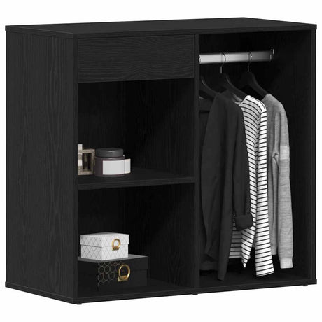 Vidaxl cosmetiek kast zwart eiken 80 x 40 x 75 cm bewerkt hout