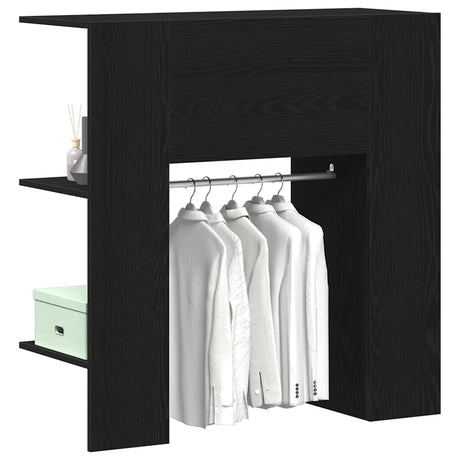 Vidaxl hal kast met plank zwart eiken 97,5 x 37 x 99 cm bewerkt hout