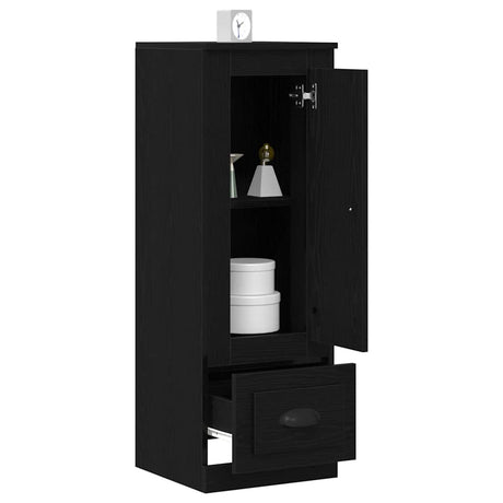 Vidaxl highboard zwart eiken 36 x 35.5 x 103.5 cm bewerkt hout