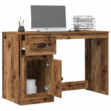 Vidaxl bureau oud hout 50 x 115 x 75 cm bewerkt hout