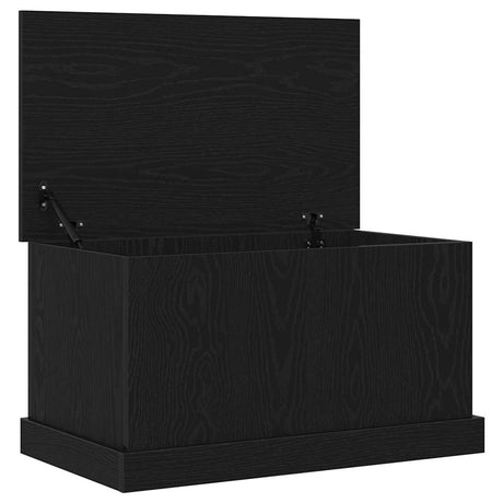 Vidaxl opslagdoos zwart eiken 70 x 40 x 38 cm bewerkt hout