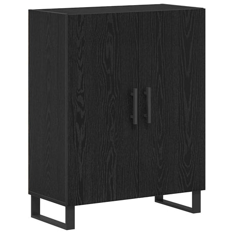 Vidaxl dressoir zwart eiken 69,5 x 34 x 90 cm bewerkt hout