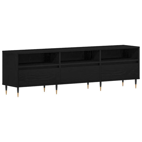 Vidaxl tv-kast 150 x 30 x 44,5 cm zwart eiken bewerkt hout