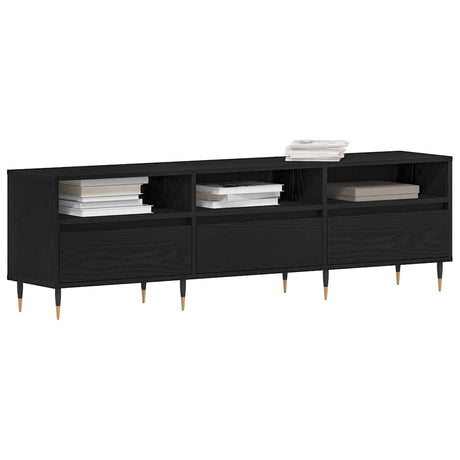 Vidaxl tv-kast 150 x 30 x 44,5 cm zwart eiken bewerkt hout