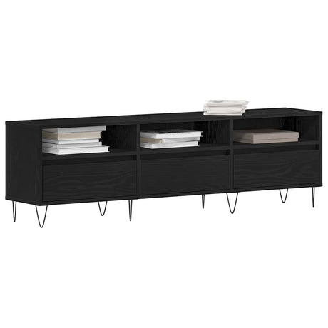 Vidaxl tv-kast 150 x 30 x 44,5 cm zwart eiken bewerkt hout