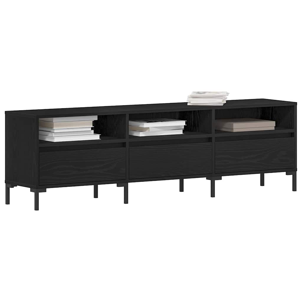 Vidaxl tv-kast 150 x 30 x 44,5 cm zwart eiken bewerkt hout