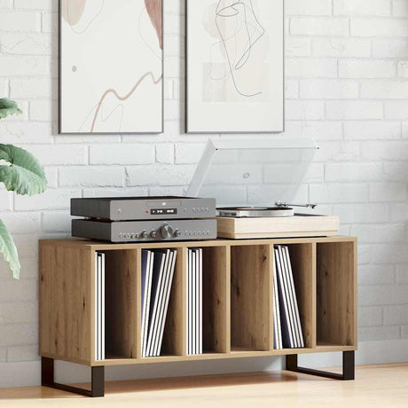 Vidaxl platenkast artisanaal eikenkleurig 100 x 38 x 48 cm