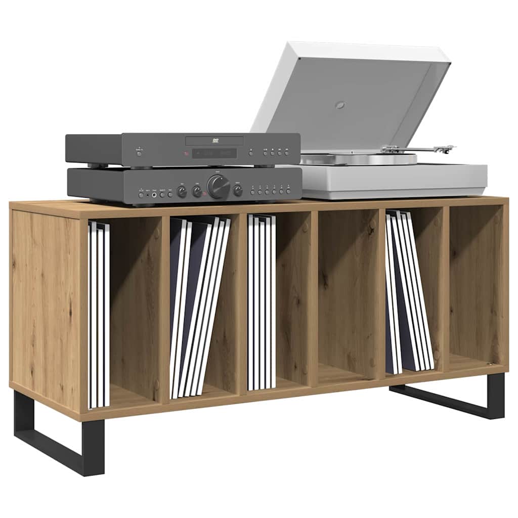 Vidaxl platenkast artisanaal eikenkleurig 100 x 38 x 48 cm