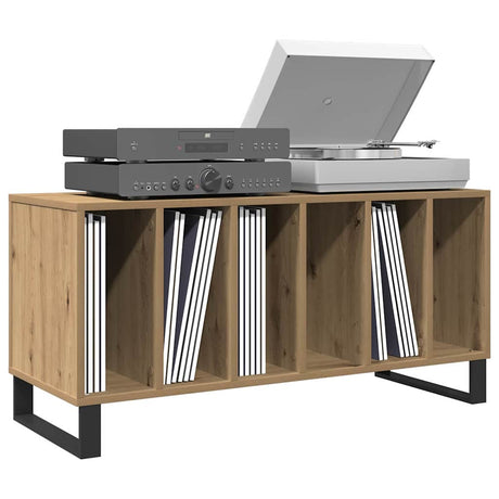 Vidaxl platenkast artisanaal eikenkleurig 100 x 38 x 48 cm