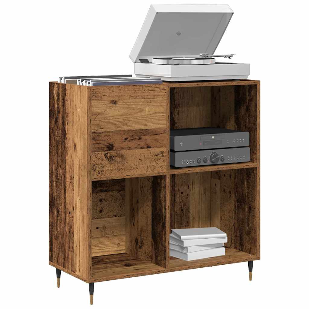Vidaxl platenkast oud hout 85 x 38 x 89 cm bewerkt hout