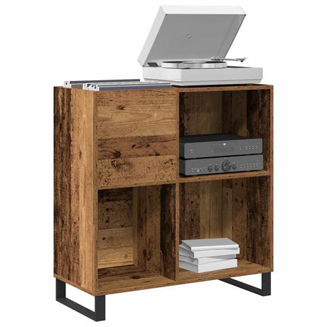 Vidaxl platenkast oud hout 84,5 x 38 x 89 cm bewerkt hout
