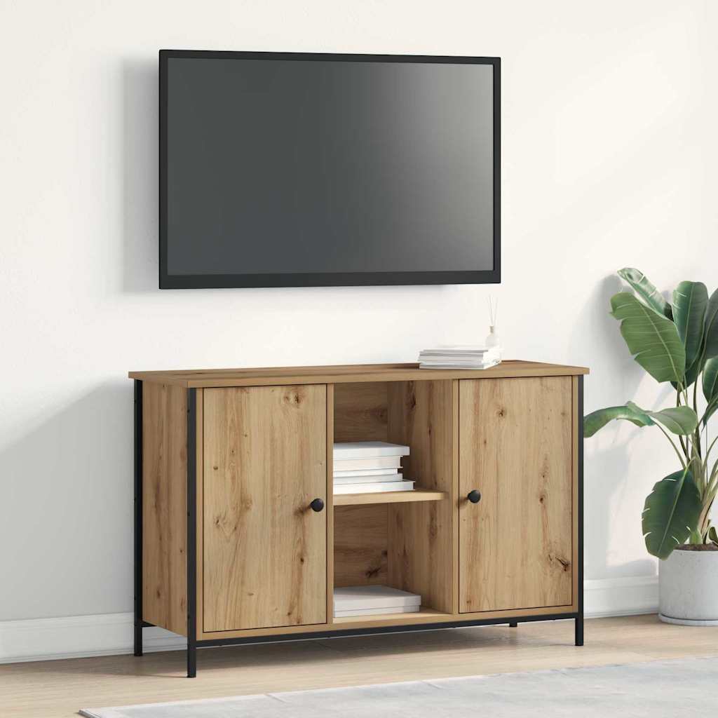 Vidaxl tv-meubelset 101 x 35 x 65 cm artisan eiken bewerkt hout