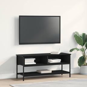 Vidaxl tv-meubelset 100 x 35 x 45 cm zwart eiken bewerkt hout