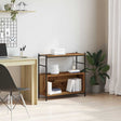 Vidaxl boekenkast 80 x 30 x 78,5 cm bewerkt hout gerookt eiken