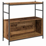 Vidaxl boekenkast 80 x 30 x 78,5 cm bewerkt hout gerookt eiken