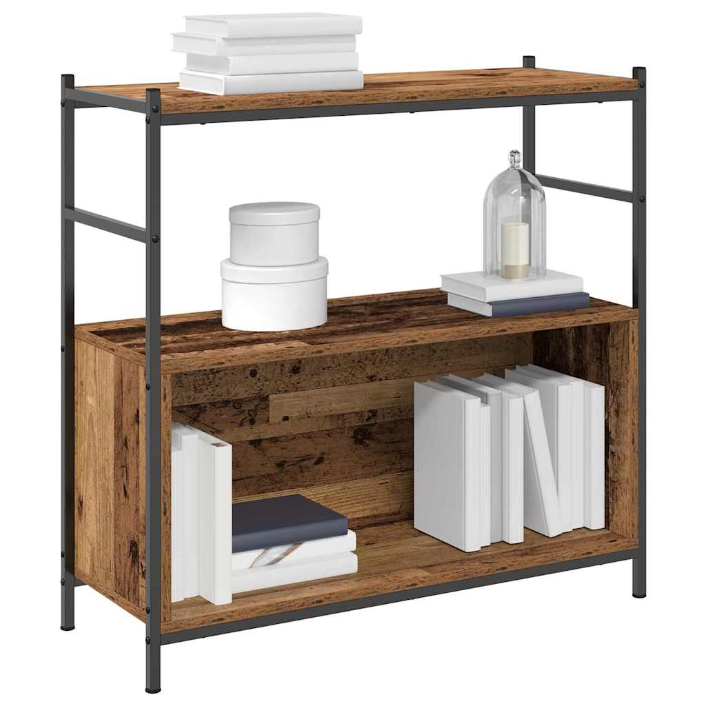 Vidaxl boekenkast 80 x 30 x 78,5 cm bewerkt hout gerookt eiken