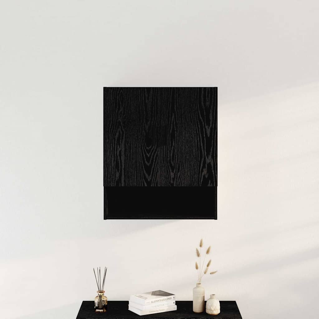Vidaxl wandkast 60 x 31 x 70 cm bewerkt hout zwart eiken