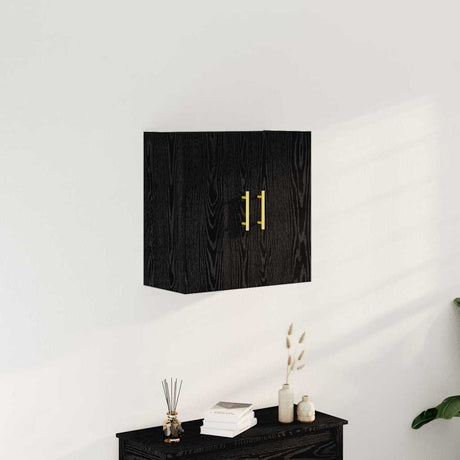 Vidaxl wandkast 60 x 31 x 70 cm bewerkt hout zwart eiken