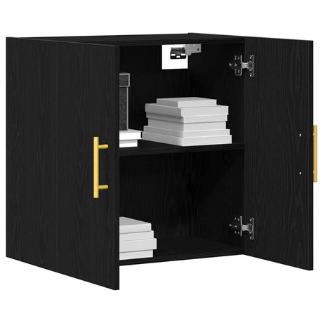 Vidaxl wandkast 60 x 31 x 70 cm bewerkt hout zwart eiken