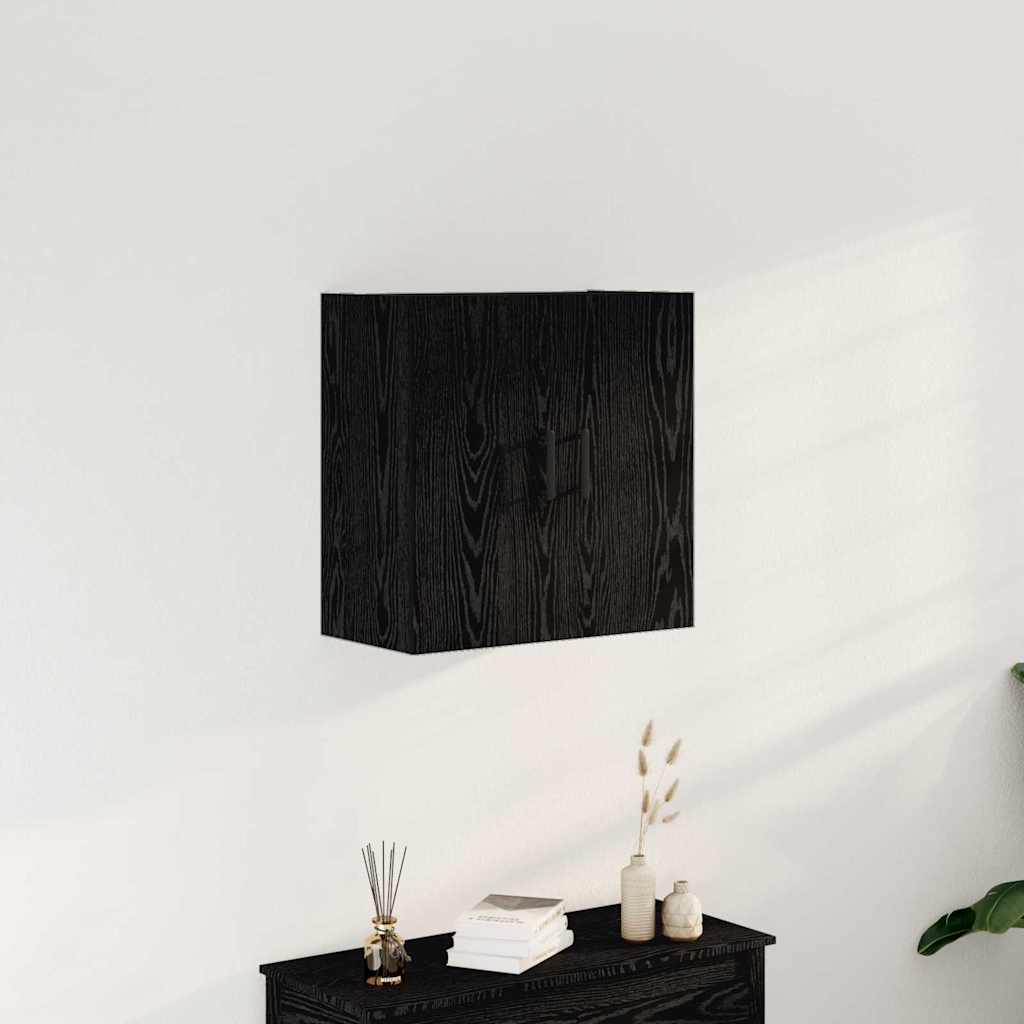 Vidaxl wandkast 60 x 31 x 60 cm bewerkt hout zwart eiken