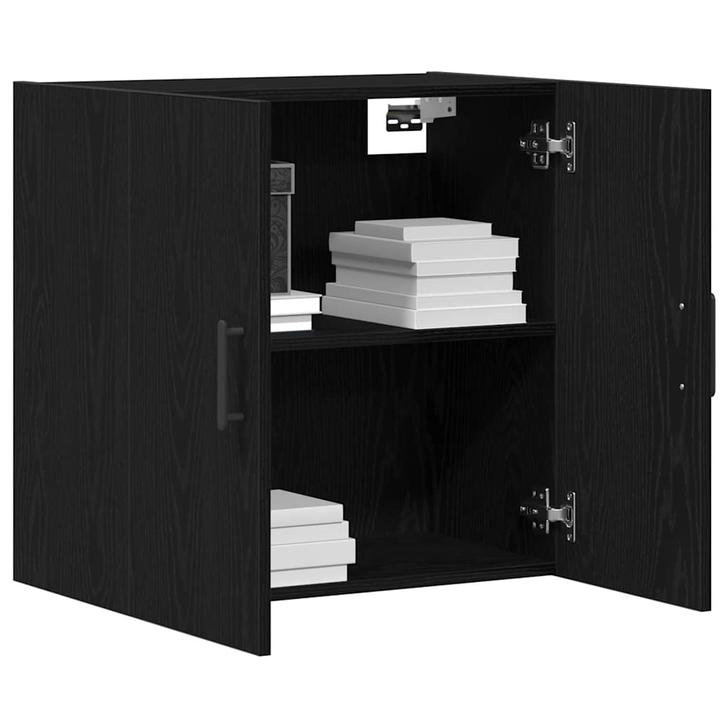 Vidaxl wandkast 60 x 31 x 60 cm bewerkt hout zwart eiken