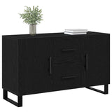 Vidaxl dressoir zwart eiken 100 x 36 x 60 cm bewerkt hout