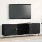 Vidaxl tv-meubelset 150 x 30 x 50 cm zwart eiken bewerkt hout