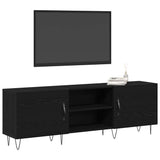 Vidaxl tv-meubelset 150 x 30 x 50 cm zwart eiken bewerkt hout