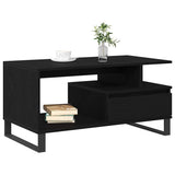 Vidaxl salontafel zwart eiken 90 x 49 x 45 cm bewerkt hout