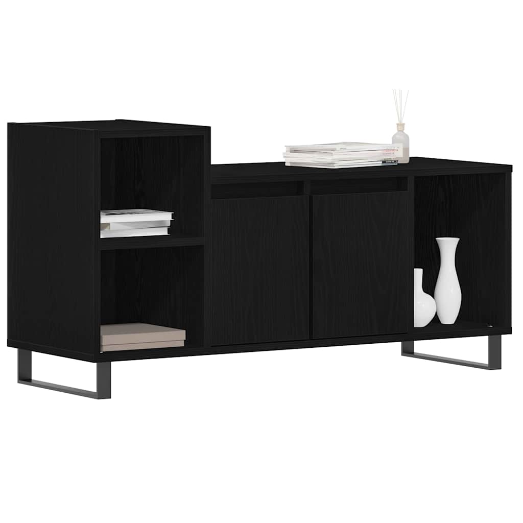 Vidaxl tv-meubelset 100 x 35 x 55 cm zwart eiken bewerkt hout