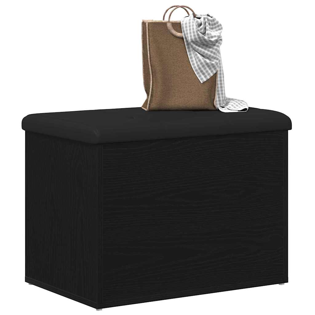 Vidaxl opslagbank zwart eiken 62 x 42 x 45 cm bewerkt hout