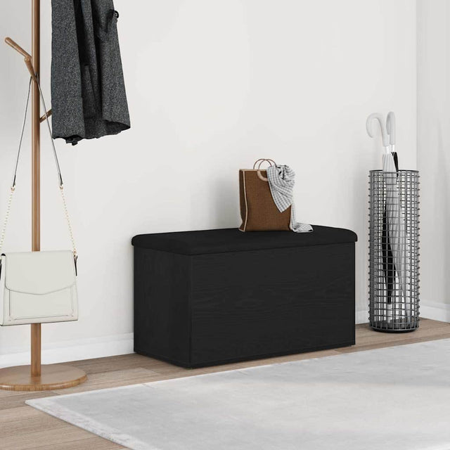 Vidaxl opslagbank zwart eiken 82 x 42 x 45 cm bewerkt hout
