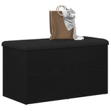 Vidaxl opslagbank zwart eiken 82 x 42 x 45 cm bewerkt hout