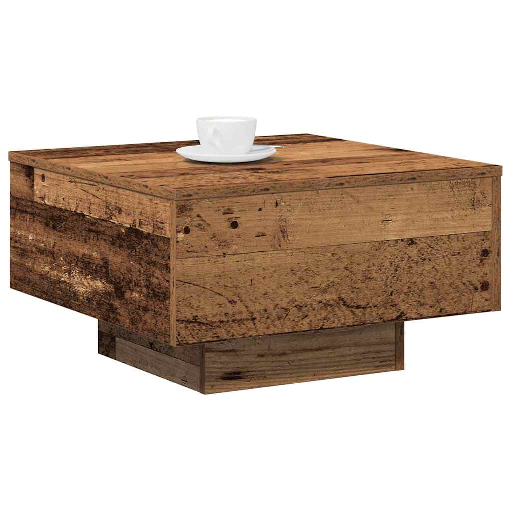 Vidaxl salontafel oud hout 55 x 55 x 31 cm