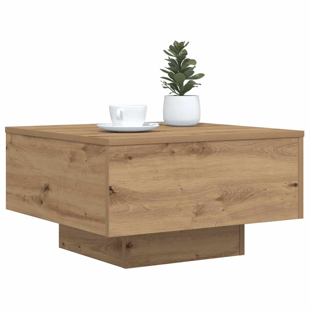 Vidaxl artisanaal eiken 55 x 55 x 31 cm bewerkt hout