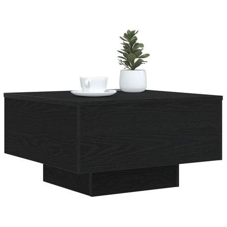 Vidaxl zwart eiken 55 x 55 x 31 cm bewerkt hout
