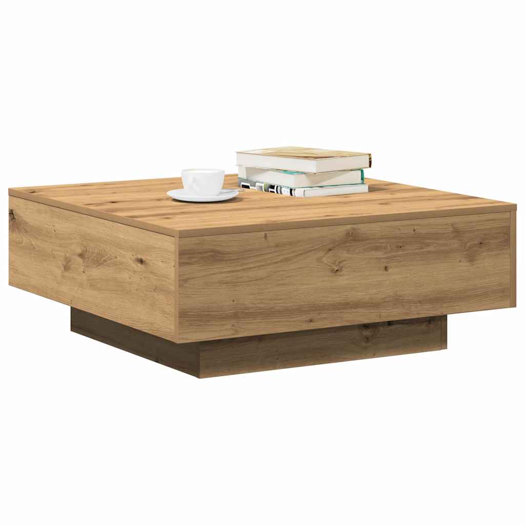 Vidaxl salontafel artisan eiken 80 x 80 x 31 cm