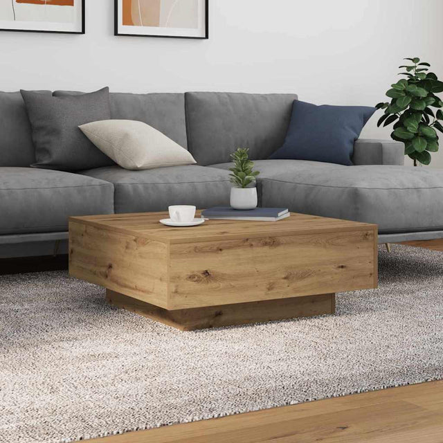 Vidaxl artisanaal eiken 80 x 80 x 31 cm bewerkt hout