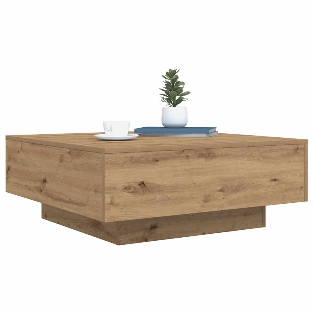 Vidaxl artisanaal eiken 80 x 80 x 31 cm bewerkt hout