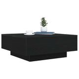 Vidaxl zwart eiken 80 x 80 x 31 cm bewerkt hout
