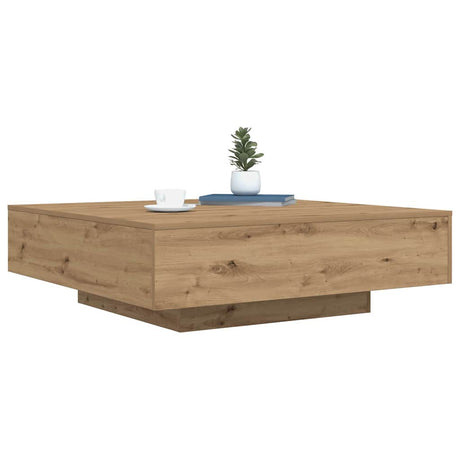 Vidaxl salontafel met led stripverlichting artisanaal eiken