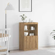 Vidaxl led sideboard bruin 60 x 37 x 100 cm bewerkt hout