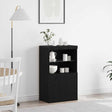 Vidaxl led sideboard zwart 60 x 37 x 100 cm bewerkt hout