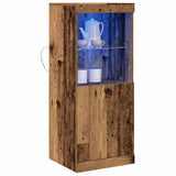 Vidaxl led sideboard oudhout 41 x 37 x 100 cm bewerkt hout