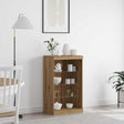Vidaxl led sideboard artisan eiken 60,5 x 37 x 100 cm bewerkt hout