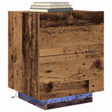 Vidaxl nachtkastje 2 st oudhout 45 x 40 x 55 cm bewerkt hout