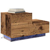 Vidaxl nachtkastje oudhout 70 x 36 x 40,5 cm bewerkt hout