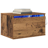 Vidaxl wandkastje oudhout 50 x 36 x 30 cm bewerkt hout