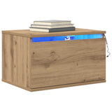 Vidaxl wandkastje 2 st artisan eiken 50 x 36 x 30 cm bewerkt hout